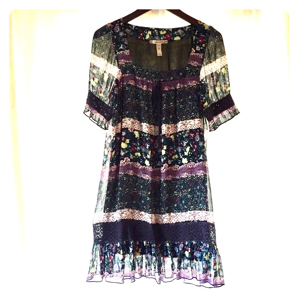 American Rag floral & crochet dress. Size small.